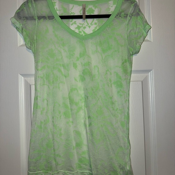 Green Sheer Women's Top - Picture 5 of 6